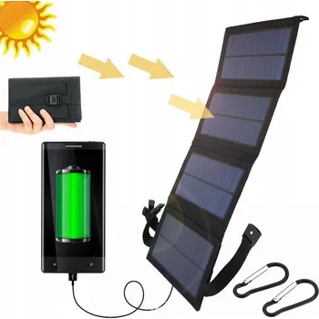 IP kamera SKLÁDACÍ SOLÁRNÍ PANEL NOUZOVÝ POWERBANK 10W USB 4 PANELY