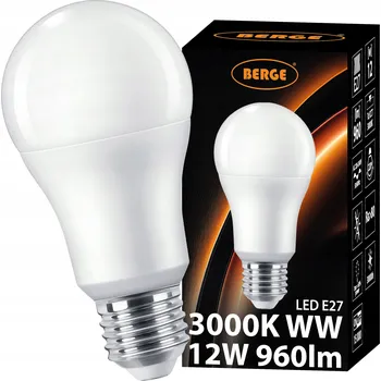 Osvětlení BERGE LED žárovka MILIO - E27 - A60 - 12W - 960Lm - teplá bílá MZ0204