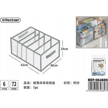 Úložný box Organizéry do Skříně 5 Přihrádek Netkaná Textilie Úložné Boxy
