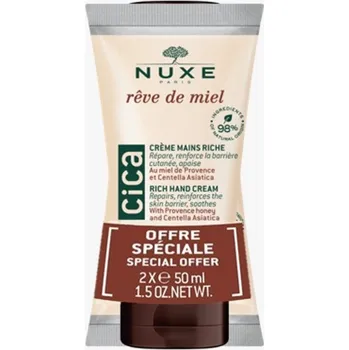 Péče o ruce Krém na ruce Nuxe Reve de Miel Cica, 2x50 ml