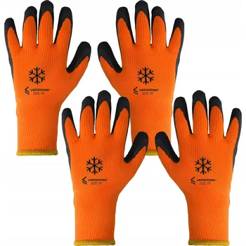 Pracovní rukavice Pracovní rukavice zimní 10" 2 páry VERGIONIC ochranné rukavice