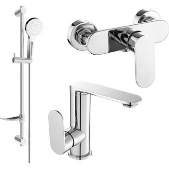 Vodovodní baterie Mexen Milo DF05 sprchový set, chrom - 713054DF05-00 Bateriové soupravy