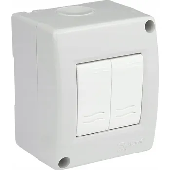 vypínač Dvojitý vypínač Klasický Marlanvil, odstíny šedé 1470.00.00