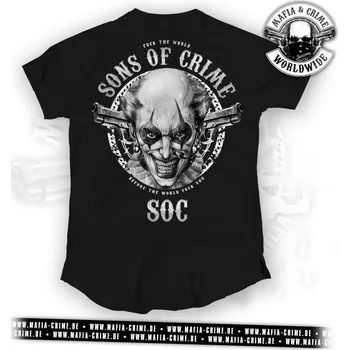 Pánské tričko Pánské triko Mafia & Crime Sons of Crime schwarz velikost: 5XL