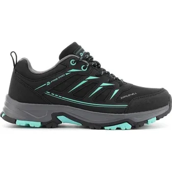 Dámská sportovní obuv Dámská treková obuv ALPINE PRO RUBA 37 Černá, Tyrkysová, Šedá