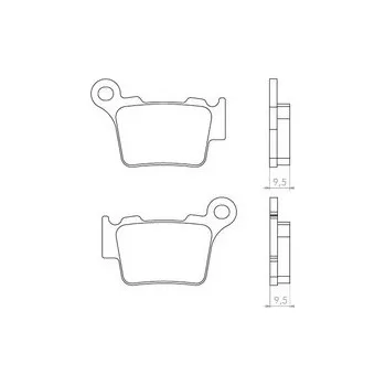 Brzdová destička BRENTA brzdové destičky KH368 (organické) (BRENTA brzdové destičky KH368 (organické))