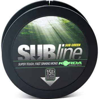 KORDA Vlasec Subline Ultra Tough Green 1000 m Green 12lb 0,35 mm