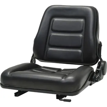 Autosedačka zahrada-XL Sedačka pro traktor či zdvižku s polohovatelnou opěrkou, černá 142318