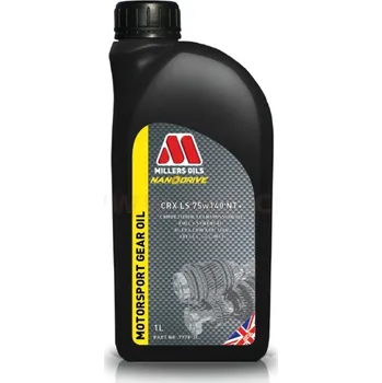 Motorový olej MILLERS OILS CRX LS 75w140 NT+ - plně syntetický olej pro sekvenční, bezsynchronní převodovky a samosvorné diferenciály