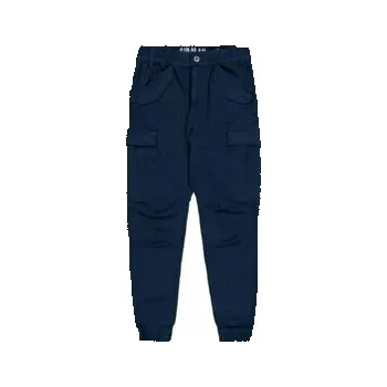Alpha Industries Kalhoty z materiálu AI.188201-697 Tmavomodrá Slim Fit 31
