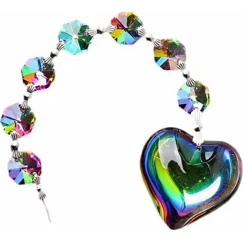 Láskyplnost Feng Shui závěs do okna z duhových křišťálů cca 20 cm