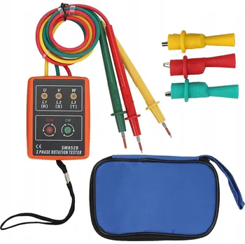 IP kamera SM852B Měřič a tester sledu fází, fázoměr 3-fázový AC 60V~600V