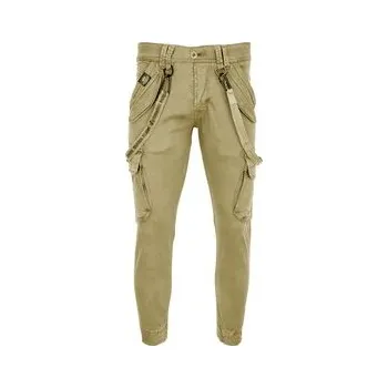 Pánské kalhoty Alpha Industries Kalhoty z materiálu 128202 Khaki Slim Leg 38