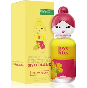 Dámský parfém Benetton Sisterland Yellow Peony toaletní voda pro ženy 80 ml