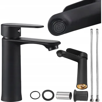 Vodovodní baterie Stojánková umyvadlová baterie Hydrosan FARGO černá