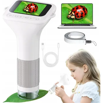 Kapésní digitální optický mikroskop pro děti s LED, 1000x HD zvětšení