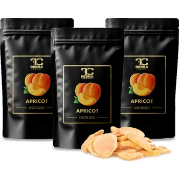 Sušená potravina Rodinné balení 3×50 g | SLUNEČNÉ MERUŇKY | lyofilizované plátky, ovoce sušené mrazem Dedra