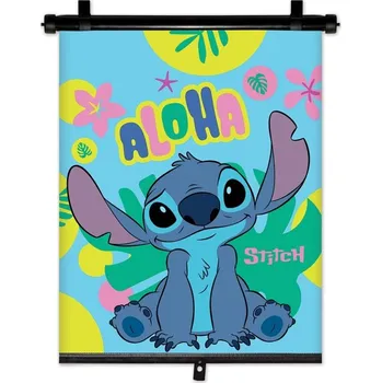 Povlečení SEVEN Sluneční clona Roletka do auta Lilo and Stitch Plast, Polyester, 1 ks cm