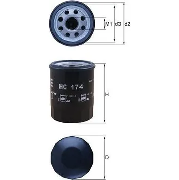 Filtr do auta Hydraulický filtr, automatická převodovka MAHLE HC 174