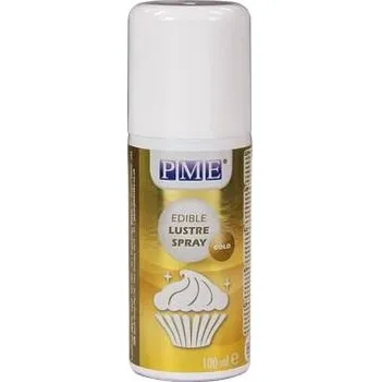 Potravinářské barvivo PME Perleťová barva ve spreji Gold (zlatá) 100 ml Bez E171