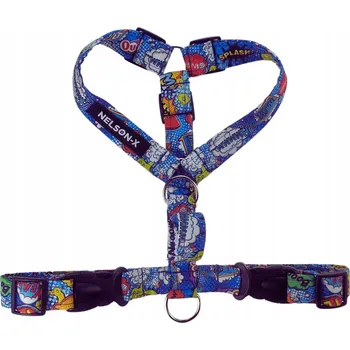 Postroj pro psa POSTROJE GUARD PRO PSA NELSON-X WIKI ULTRA S MADLEM VEL. M VZOROVANÉ BAREVNÉ