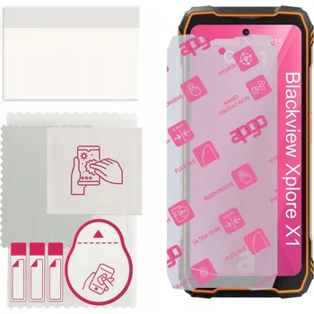 Pouzdro na mobilní telefon Sklo pro Blackview Xplore X1, alternativa tvrzeného skla, flexibilní