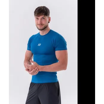 Pánská móda Nebbia Funkční SLIM-FIT tričko 324 XXL - černá + DÁREK