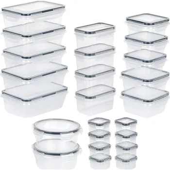 Vilde 229159 sada vzduchotěsných dóz na potraviny s víčkem 24 ks