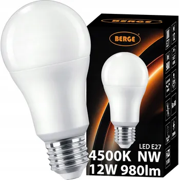 Žárovka LED žárovka Berge E27 12W 4500K