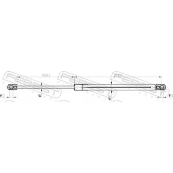 Kapota Plynová vzpěra, kapota motoru Febest 04117-001