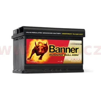 Autobaterie 70Ah baterie, 720A, pravá BANNER Running Bull AGM 278x175x190