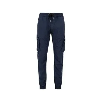 Pánské kalhoty Alpha Industries Joggers kalhoty AI.116202-697-S Tmavomodrá Slim Tapered Fit 3XL