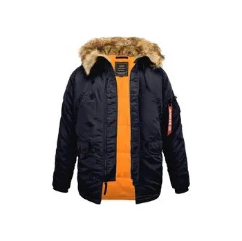 Pánská bunda Alpha Industries Zimní bunda AI.103141-07-3XL Tmavomodrá Vintage Fit XXL