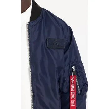Pánská bunda Alpha Industries Bunda bomber AI.126101-697-XXL Tmavomodrá Slim Fit S
