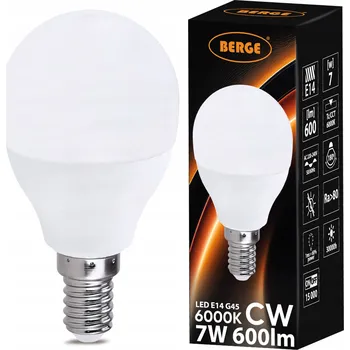 Žárovka LED žárovka Berge E14 7W 6000K