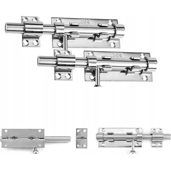 2x profesionální závora z nerezové oceli Závory na dveře Závory