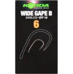 KORDA Háčky Wide Gape Barbless 10 ks vel. 8