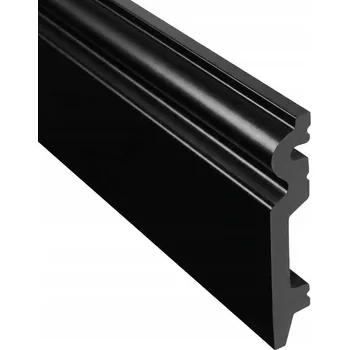 soklová lišta Lišta Inspirum MDF 15 x 100 délka 100 cm černá