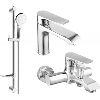 Vodovodní baterie Mexen Pecos DF05 vanová sada, chrom - 72703DF05-00 Bateriové soupravy