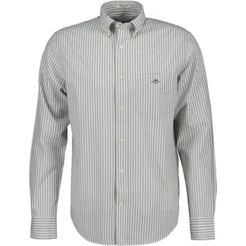 Pánská košile KOŠILE GANT REG CLASSIC POPLIN STRIPE SHIRT LIGHT PUTTY