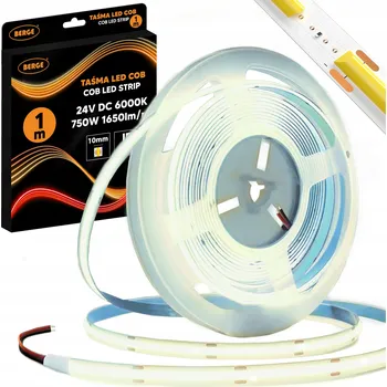 LED páska Taśma LED COB Neon 24V 1m 528 diod 15W 1650lm 6000K Studená bílá 10mm Silný