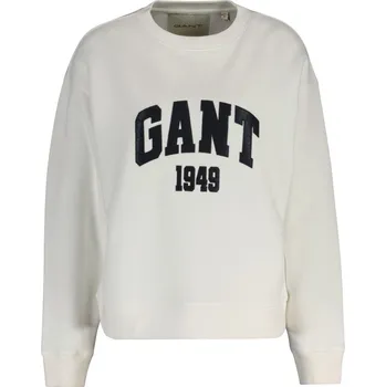 Dámská mikina MIKINA GANT GRAPHIC PRINT C-NECK SWEAT EGGSHELL