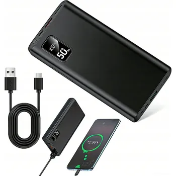 Powerbanka PROFESIONÁLNÍ POWERBANKA 50000 MAH 2 USB A 1 TYPE C PORT RYCHLÉ NABÍJENÍ