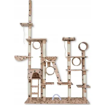 Škrabadlo ke stropu, vysoké škrabadlo, pelíšek, škrabací podložky, škrabací sloupek, věž Animel vyšší než 220 cm