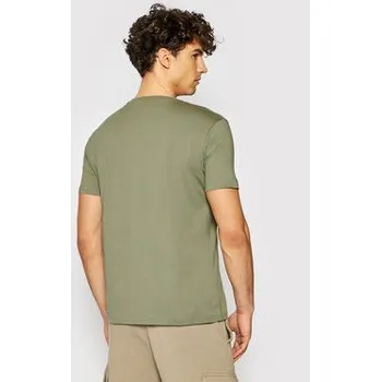 Pánské tričko Alpha Industries T-Shirt Basic Logo 188505 Zelená Regular Fit S