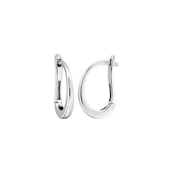 Náušnice Náušnice bílé zlato Pásek lesklý