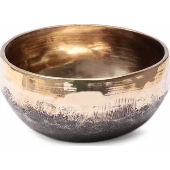 Tibetská bronzová zpívající mísa Ishana černozlatá 10 cm 10 cm