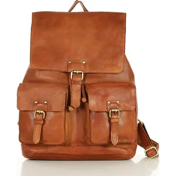 Městský batoh Kožený batoh Marco Mazzini VS21 koňakový