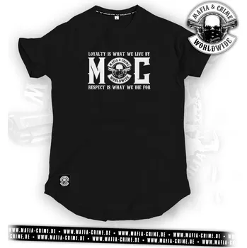Pánské tričko Pánské triko Mafia & Crime Loyalty Respect schwarz velikost: 4XL