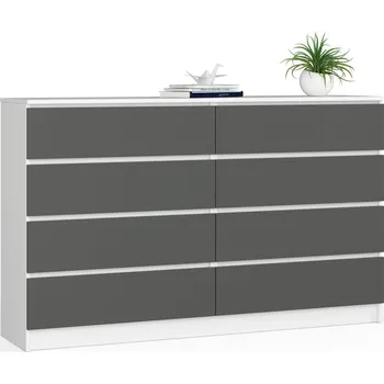 Komoda MOB Komoda Akord Koa IV (bílá + šedá)